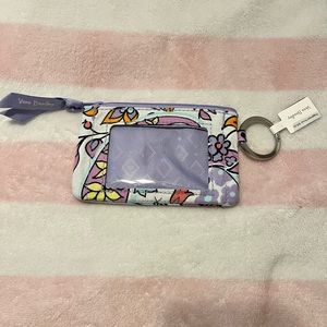 Vera Bradley money and card holder with key ring